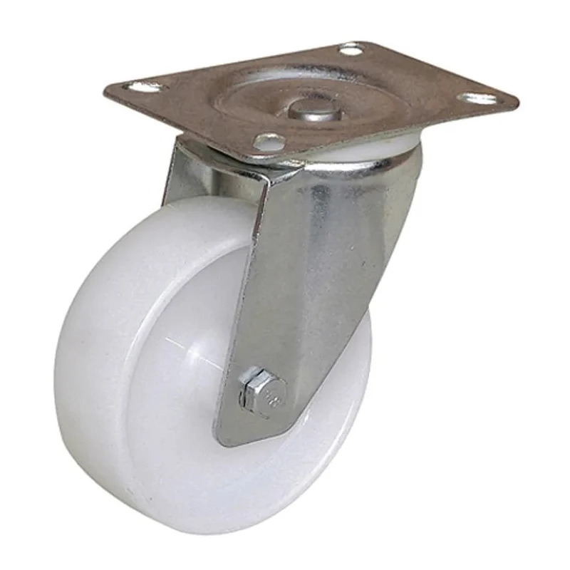 Guitel Hervieu Swivel Castor with 65 kg Load Capacity, 65 mm Polyolefin Wheel, Pressed Steel Frame, 1080205