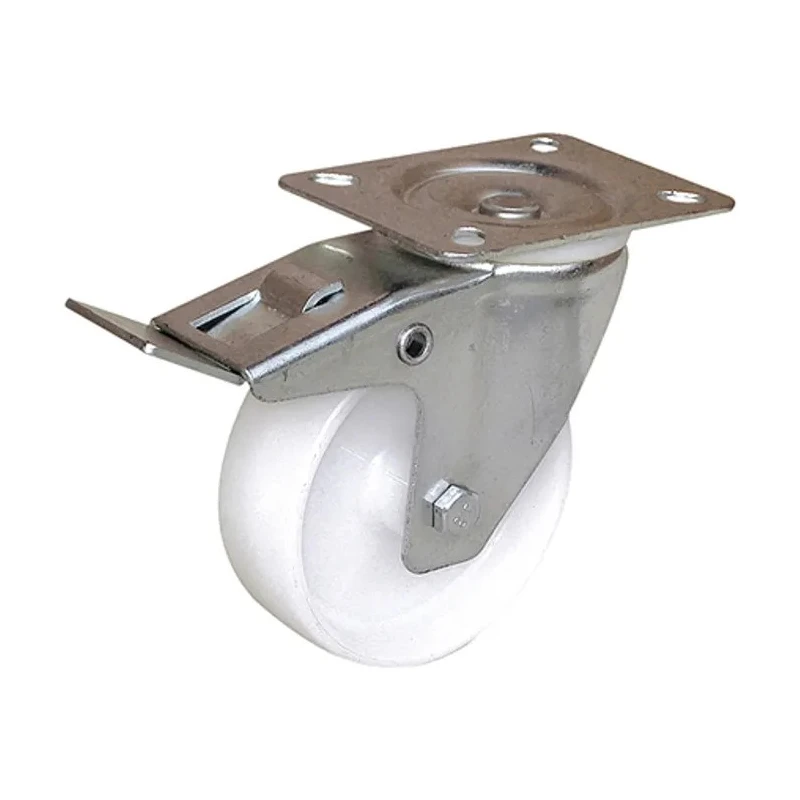 Guitel Hervieu Braked Swivel Castor 100 kg Capacity 100 mm Polychoc Wheel 12750405