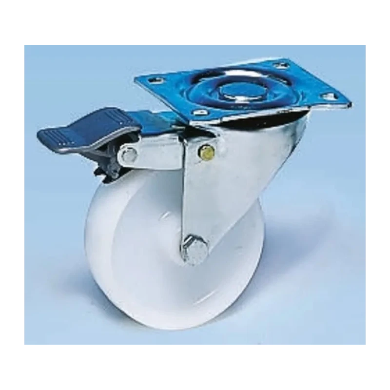 Guitel Hervieu Braked Swivel Castor 100 kg Capacity 100 mm Polychoc Wheel 12750405