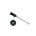 Bivar Rigid LED Light Pipe Panel Mount 1-Way Vertical 6 mm Lens Clear Black RHD-1410-F6PZ67PR