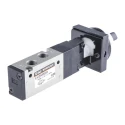 SMC Pneumatic Manual Control Valve Twist Selector 5/2 Function G 1/8 Port Size, Aluminium Alloy Body EVZM550-F01-34B