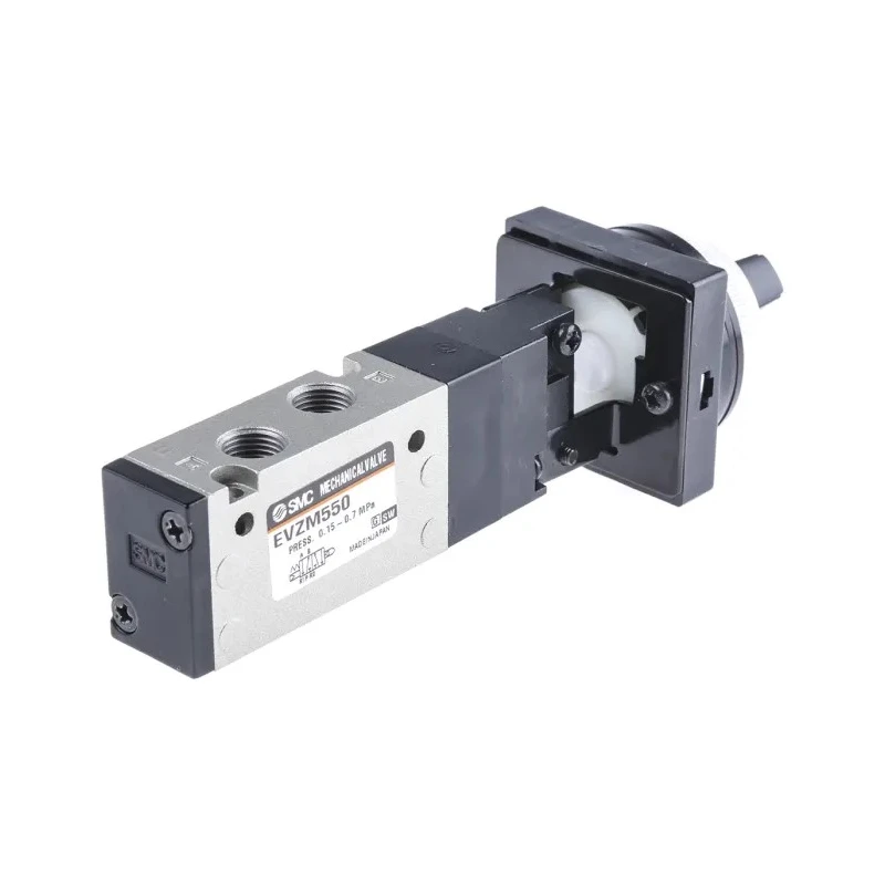 SMC Pneumatic Manual Control Valve Twist Selector 5/2 Function G 1/8 Port Size, Aluminium Alloy Body EVZM550-F01-34B