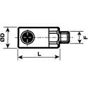 Staubli ? Fluid Connectors Polyamide Resin Safety Quick Connect Coupling 1/4 in Male G ERS 06.1151