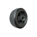 Guitel Hervieu Black Rubber Trolley Wheel 80 mm Diameter 35 mm Width 80 kg Load Capacity 50801200