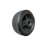 Guitel Hervieu Black Rubber Trolley Wheel 80 mm Diameter 35 mm Width 80 kg Load Capacity 50801200