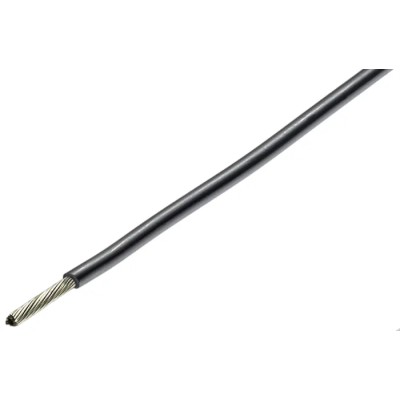 TE Connectivity SPEC 44 Series Black Hook Up Wire 16 AWG 19/0.3 mm Core Strands 300 m Polyalkene 44M9976-16-0