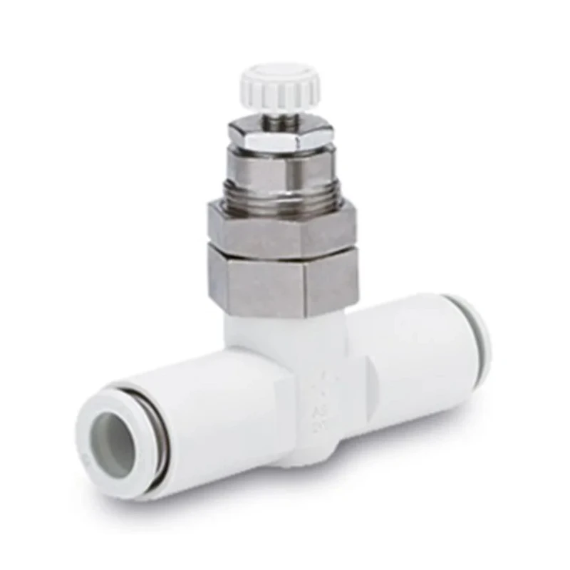 SMC AS100 Series Speed Controller Pneumatic Function Fitting Steel Material, Max Pressure 1 Mpa 