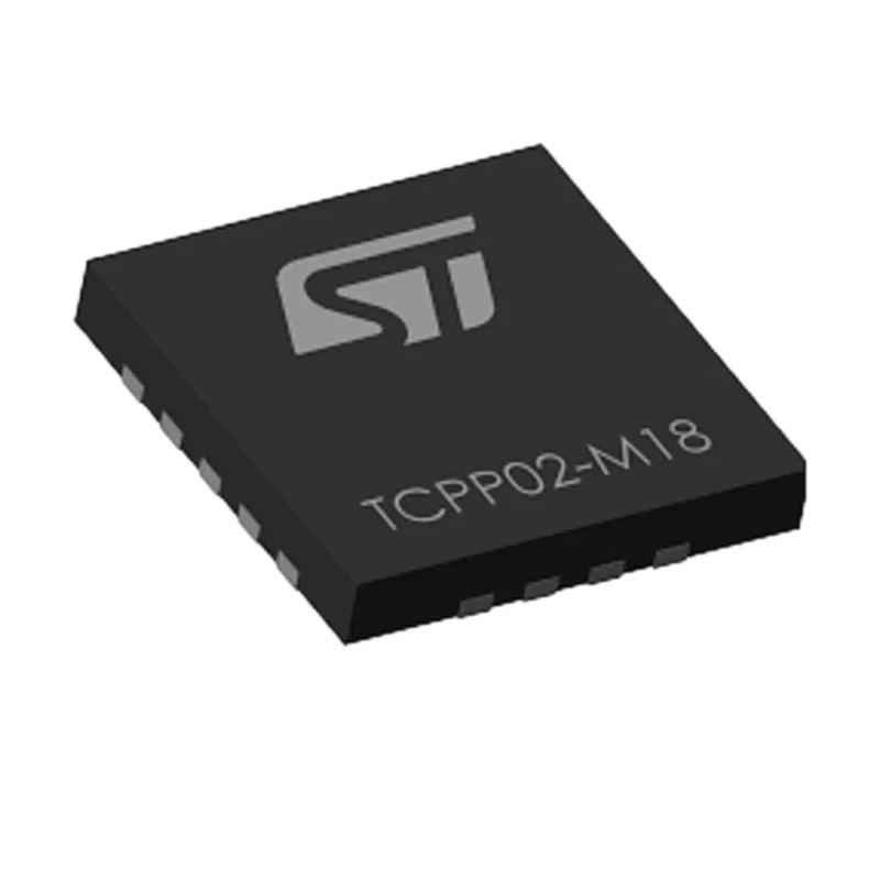 STMicroelectronics USB Controller, USB Type C Interface, 5.5V Max Supply Voltage, 2.7V Min Supply Voltage, 18-Pin TCPP02-M18