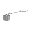 TE Connectivity Circular Connector Dust Cap IP67 Rated with Nickel Finish, Polybutylene Terephthalate and Die Cast Zinc IP67