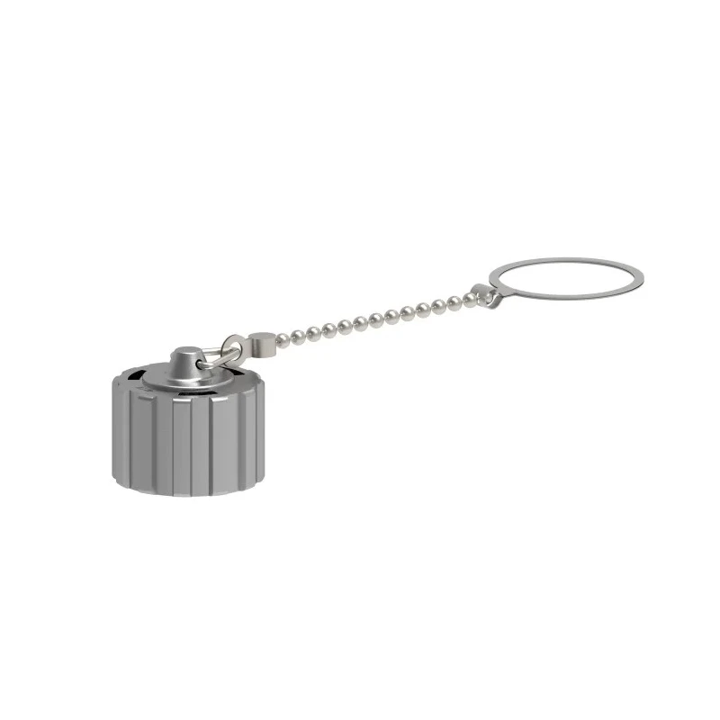 TE Connectivity Circular Connector Dust Cap IP67 Rated with Nickel Finish, Polybutylene Terephthalate and Die Cast Zinc IP67