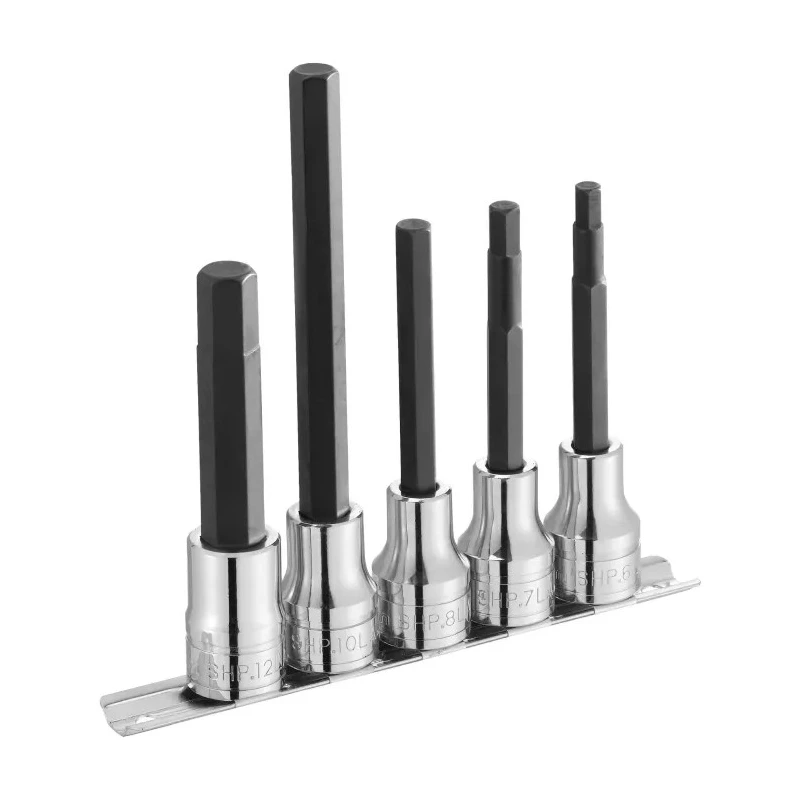 Facom 5-Piece 1/2 in Drive 6 Point Socket Set Chrome Vanadium Steel ST.41