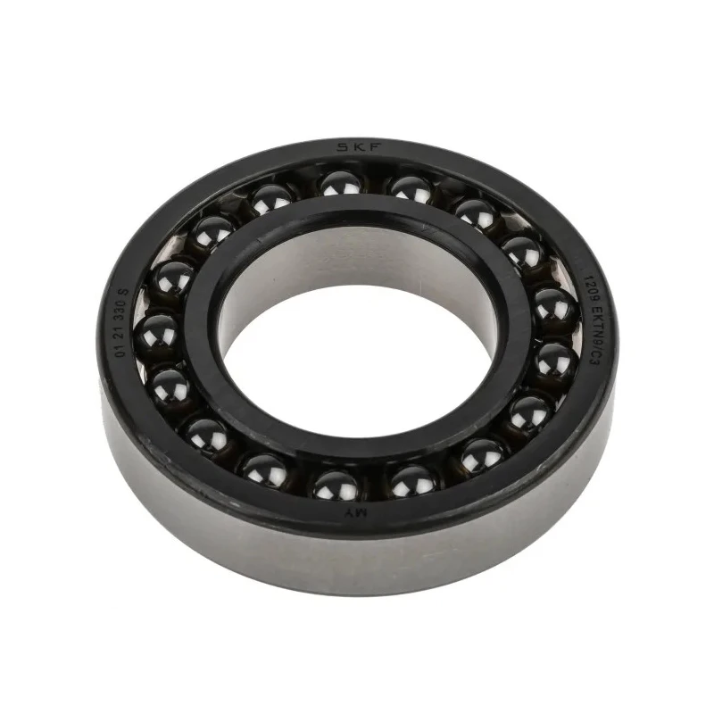 SKF Self-Aligning Ball Bearing 45 mm Inside Diameter 85 mm Outside Diameter Open 2 Row Cage Non-Metallic Steel 1209 EKTN9/C3