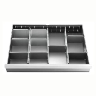 Facom Drawer Unit with 27 Drawers, 200 mm Height, Galvanised Metal Sheet, Wall Mount 2930.C2