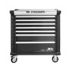 Facom 7 Drawer Wheeled Roller Cabinet Tool Chest Black 1m x 575mm x 1m JET.7NM4APF