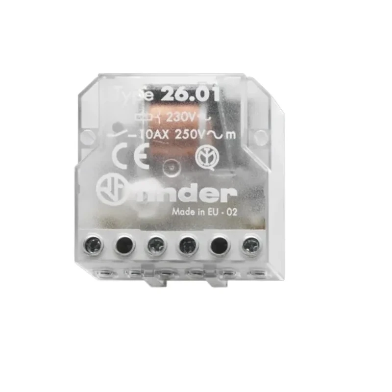 Finder Panel Power Relay 12V AC Coil, 10A Switching Current, Silver Alloy Contact Material, Panel Mount 26.01.8.012.0000