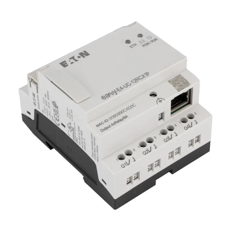 Eaton easyE4 Series Control Relay, 4-Input Analogue Input, 4 Relay Outputs, Ethernet Communication 26.4V EASY-E4