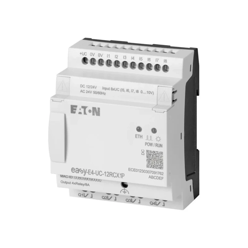 Eaton easyE4 Series Control Relay, 4-Input Analogue Input, 4 Relay Outputs, Ethernet Communication 26.4V EASY-E4