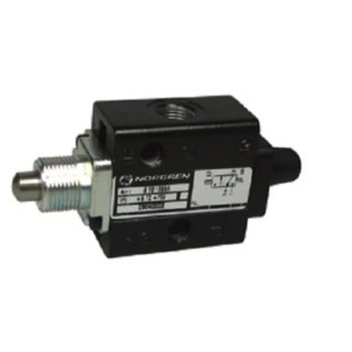 RS PRO Pneumatic Plunger Control Valve G 1/8 Inch, 3/2 Valve Function, Die Cast Zinc Body, 8 bar Max Pressure 235-4724