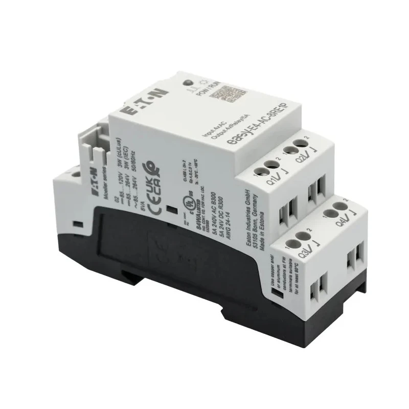 Eaton easyE4 Series Control Relay 4-Input Digital Input 4 Outputs Relay Output 264V DIN Rail easyE4