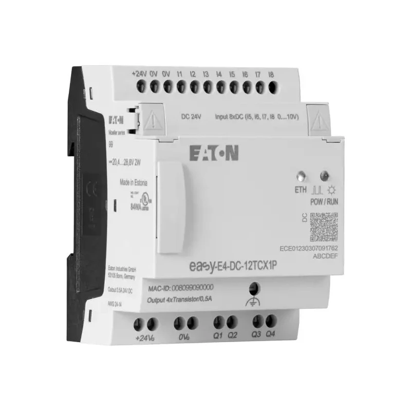 Eaton easyE4 Series Control Relay 4-Input Analogue Input 4 Outputs Relay Output easyE4