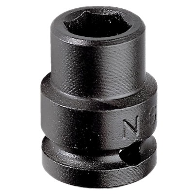 Facom 1 1/16 in 1/2 in Drive Standard Impact Socket, Chrome Molybdenum Steel, 43mm Length NS.1P1/16A