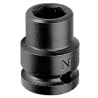 Facom 1 1/16 in 1/2 in Drive Standard Impact Socket, Chrome Molybdenum Steel, 43mm Length NS.1P1/16A