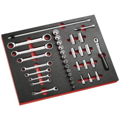 Facom Foam Tool Tray, Width 188 mm, Length 418 mm, Height 45 mm PM.MODJL2U