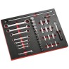 Facom Foam Tool Tray, Width 188 mm, Length 418 mm, Height 45 mm PM.MODJL2U