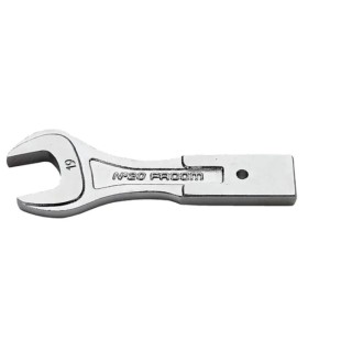 Facom Open End Insert Spanner, 12 x 7 mm Insert Size, 14 mm Size, Chrome Finish, Steel Material 20.14