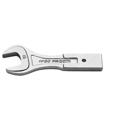 Facom Open End Insert Spanner, 12 x 7 mm Insert Size, 14 mm Size, Chrome Finish, Steel Material 20.14