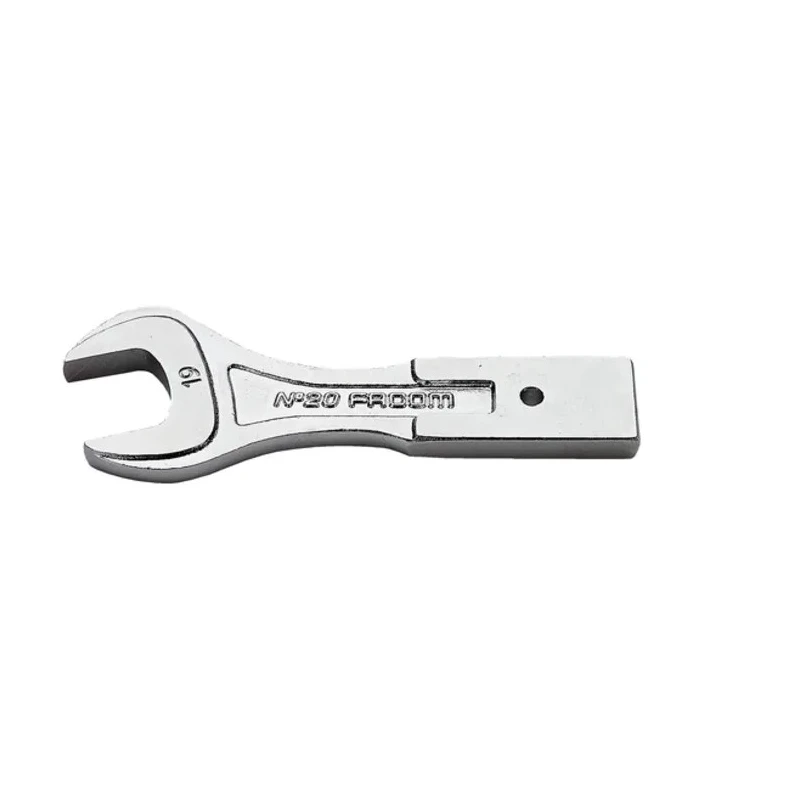 Facom Open End Insert Spanner, 12 x 7 mm Insert Size, 14 mm Size, Chrome Finish, Steel Material 20.14