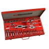 Facom 41-Piece HSS Tap & Die Set, Minimum Tap Size M3, Maximum Tap Size M18, HSS Material 221.227J2