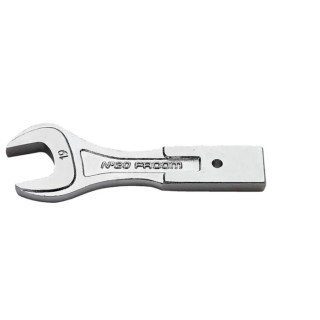 Facom Open Ended Insert Spanner Insert 12 x 7 mm, 23 mm Size, Chrome Finish 20.23