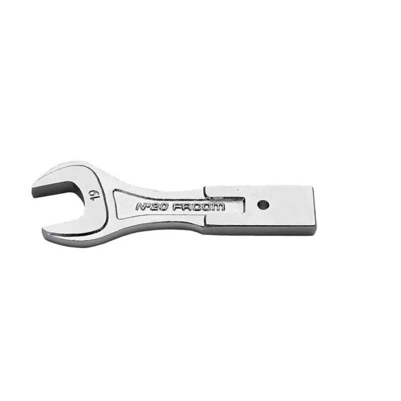 Facom Open Ended Insert Spanner Insert 12 x 7 mm, 23 mm Size, Chrome Finish 20.23