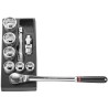 Facom 9-Piece 3/4 in 6 Point Socket Set Bright Chrome Chrome Vanadium Steel MOD.KL2