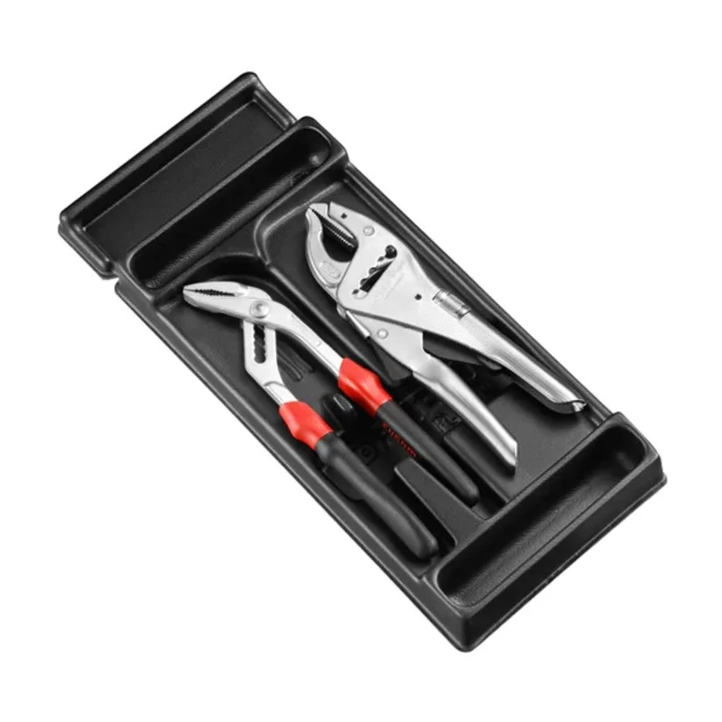 Facom 2-Piece Long Nose Plier Set Chrome Steel Comfort Grip 250mm Overall MOD.PR8