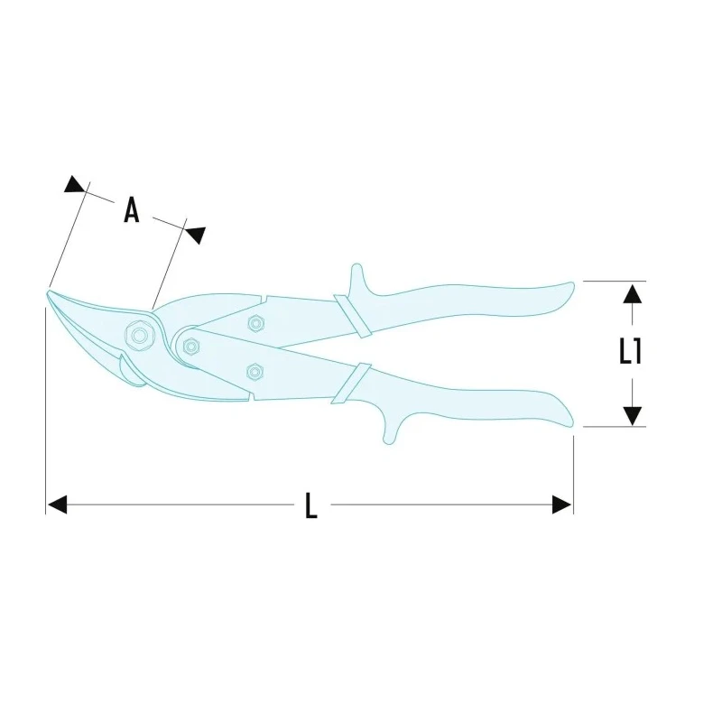 Facom 255mm Shears for Stainless Steel 985.RI