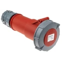 MENNEKES Industrial Power Connector 32A 400V 4-Pole Red Cable Mount IP67 PowerTOP 