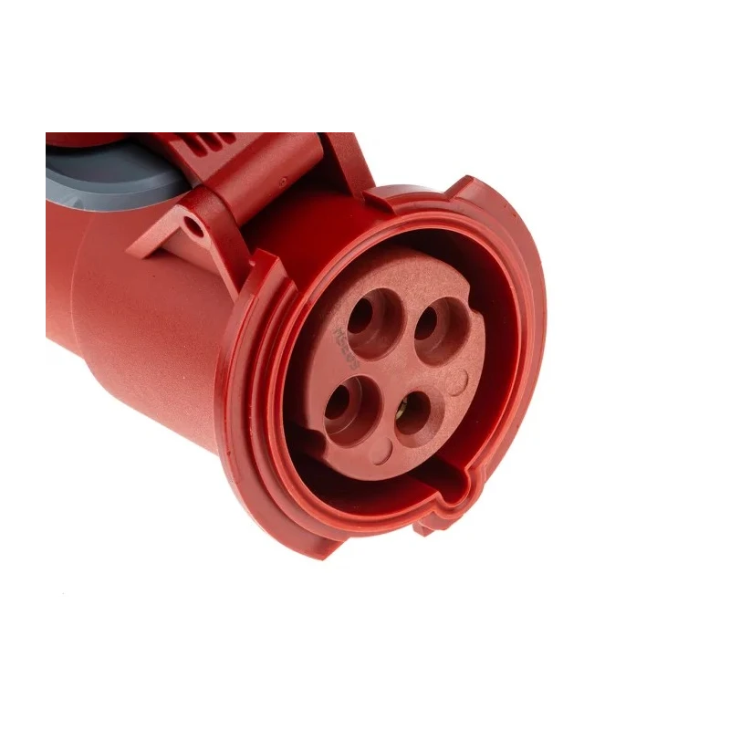 MENNEKES Industrial Power Connector 32A 400V 4-Pole Red Cable Mount IP67 PowerTOP 