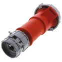 MENNEKES Industrial Power Connector 32A 400V 4-Pole Red Cable Mount IP67 PowerTOP 
