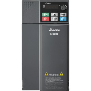 Delta Electronics Inverter Drive , 5.5 kW, 3 Phase, Variable Frequency, 460V, 13 A, DIN Rail Mount, IP20 VFD13AME43AFSAA