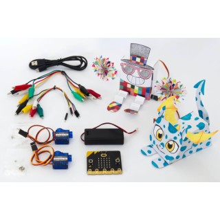 Okdo BBC Micro:bit Add-on Paper Robot Kit with micro:bit v2 Board and Accessories OKDOBPRK