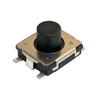 Panasonic Black Surface Mount Tactile Switch Push Plate 2.5 mm SPST 20mA 250 V AC EVPBT7G4A000