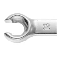Facom Flare Nut Spanner Double Ended Metric 7 to 19 mm, Chrome Vanadium Steel Satin Chrome Finish 43.10X11