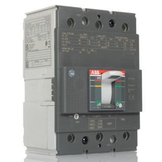 ABB XT3S Molded Case Circuit Breaker 3-Pole 250A, Breaking Capacity 42.5 kA, Fixed Mount XT3S
