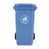 RS PRO 120L Blue Flip Polypropylene Dustbin 120 L Capacity Wheeled Bin with Flip Lid 236-4385