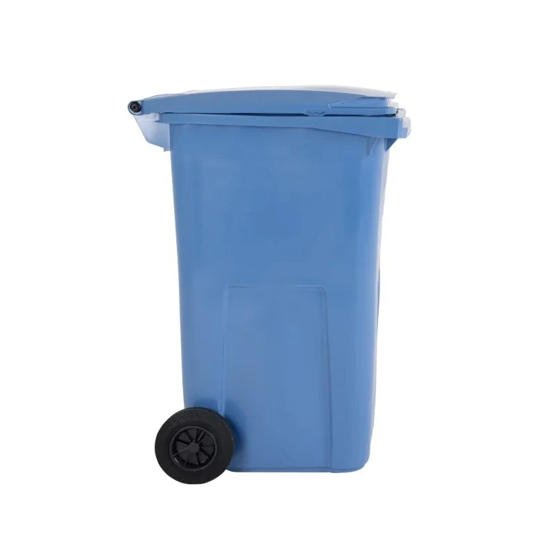 RS PRO 120L Blue Flip Polypropylene Dustbin 120 L Capacity Wheeled Bin with Flip Lid 236-4385