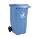 RS PRO 120L Blue Flip Polypropylene Dustbin 120 L Capacity Wheeled Bin with Flip Lid 236-4385