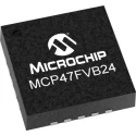 Microchip 12-bit 4-Channel Digital-to-Analogue Converter Serial-I2C Interface QFN 20-Pin MCP47FVB24-E/MQ