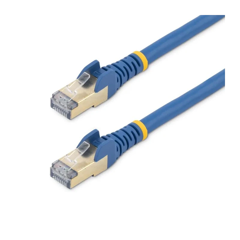 StarTech.com Shielded Screened Cat6a Ethernet Cable, 7 m Length, Blue PVC Jacket Cat6a 